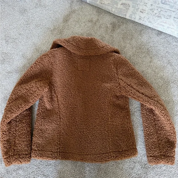 Abercrombie & Fitch Brown Teddy Jacket - Picture 2 of 2